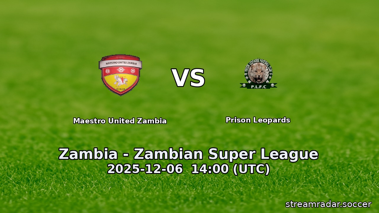 Maestro United Zambia vs Prison Leopards