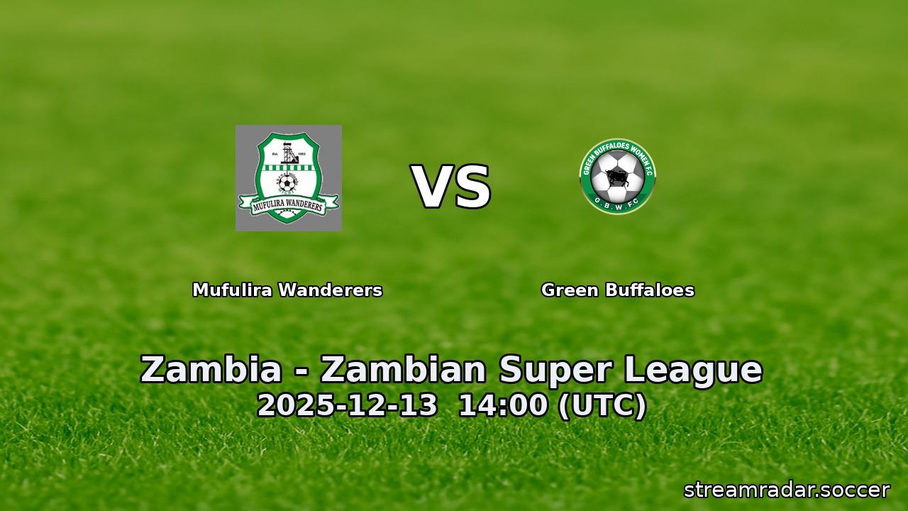 Mufulira Wanderers vs Green Buffaloes