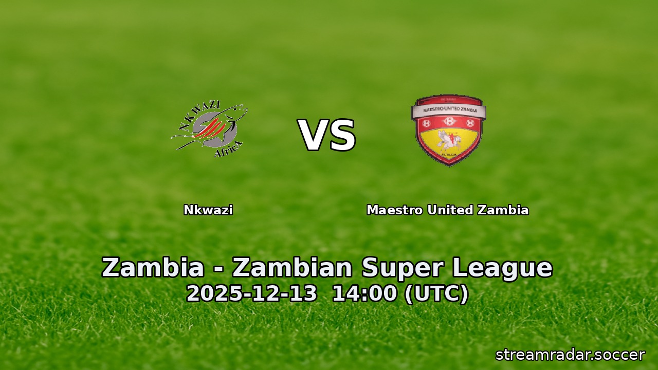 Nkwazi vs Maestro United Zambia