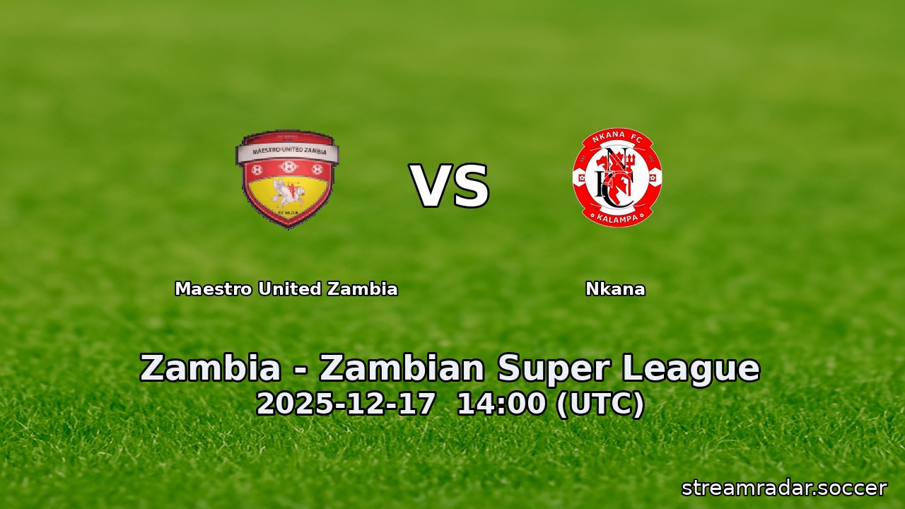 Maestro United Zambia vs Nkana