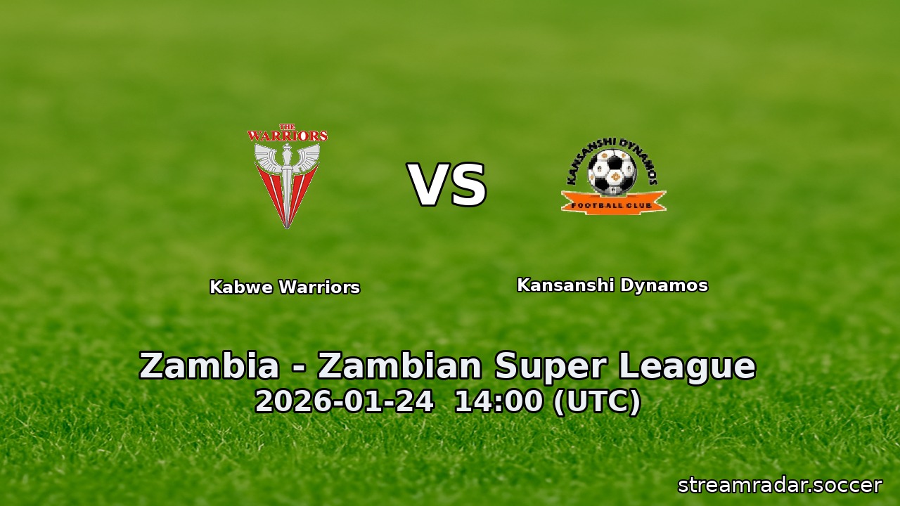 Kabwe Warriors vs Kansanshi Dynamos