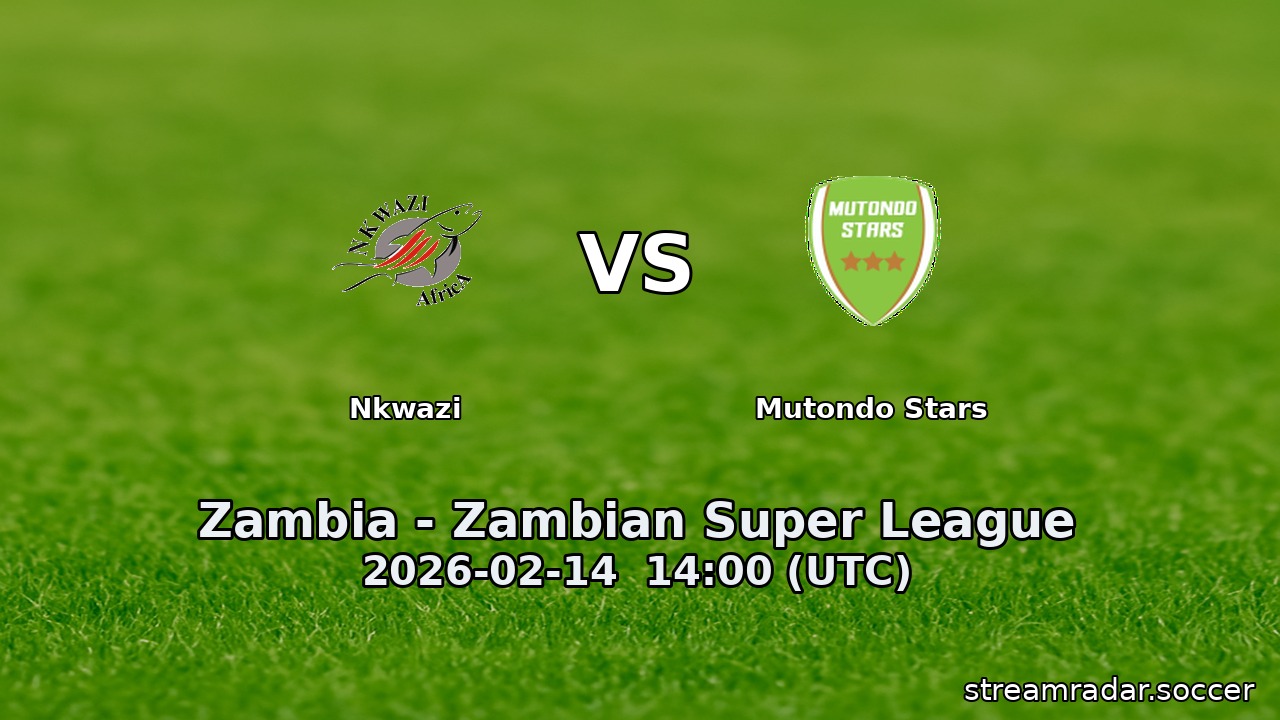 Nkwazi vs Mutondo Stars