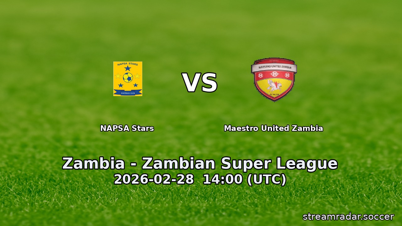 NAPSA Stars vs Maestro United Zambia