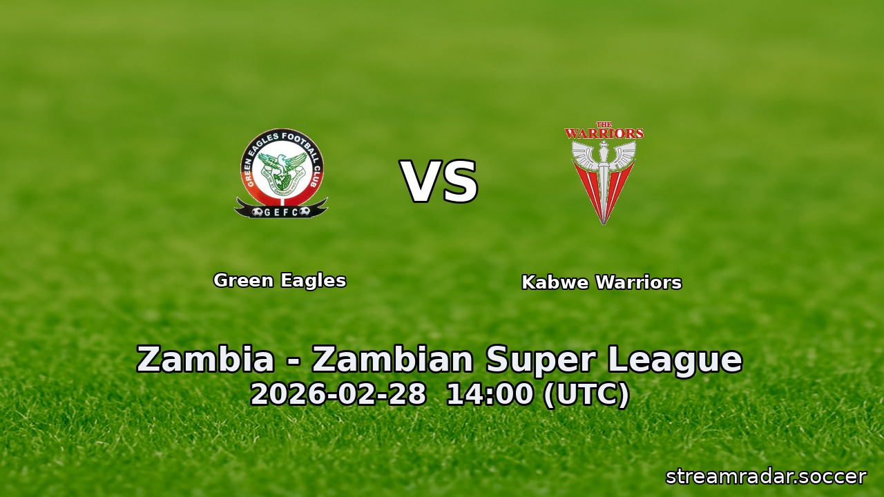 Green Eagles vs Kabwe Warriors