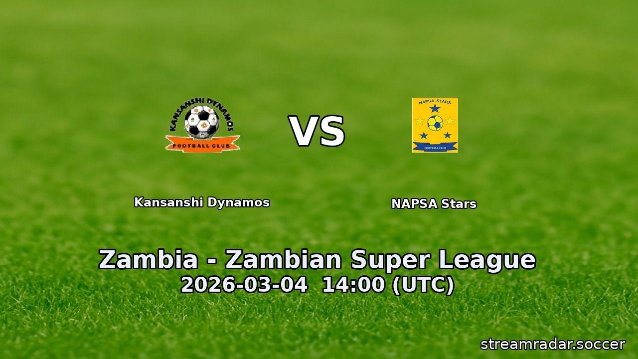 Kansanshi Dynamos vs NAPSA Stars