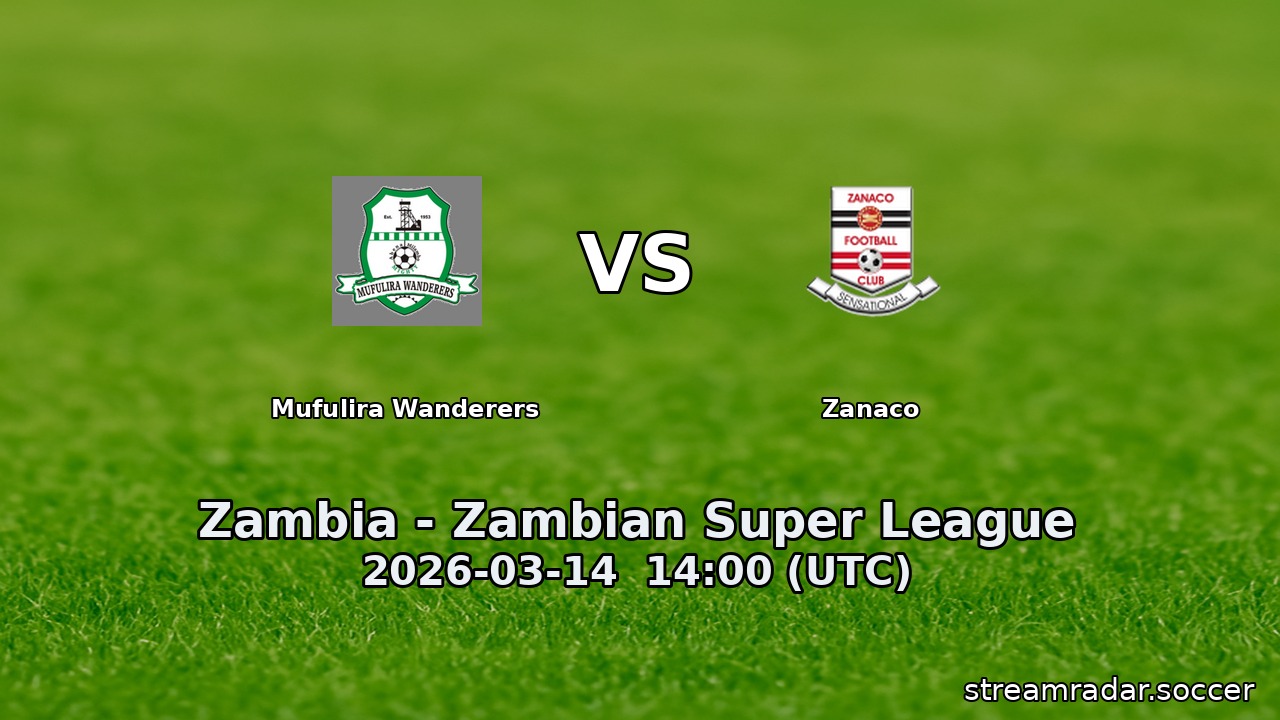 Mufulira Wanderers vs Zanaco