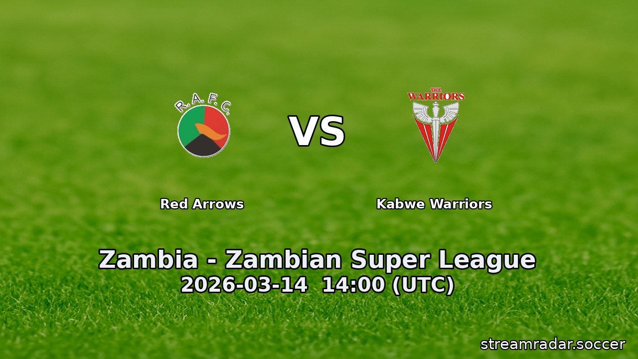 Red Arrows vs Kabwe Warriors