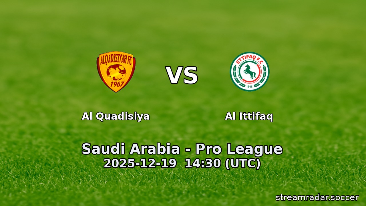 Al Quadisiya vs Al Ittifaq