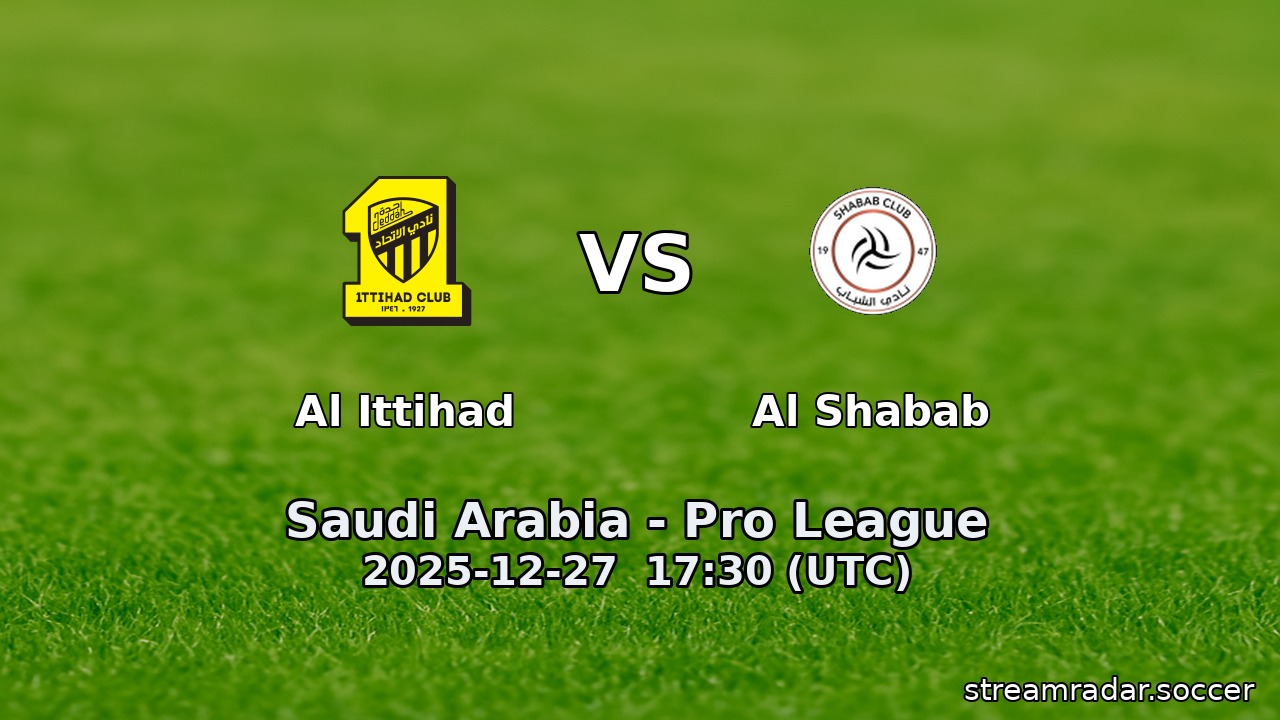 Al Ittihad vs Al Shabab