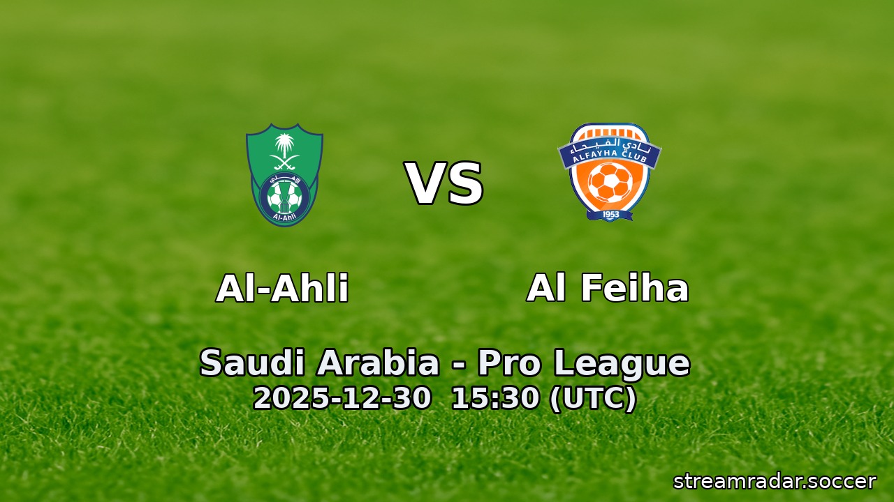 Al-Ahli vs Al Feiha