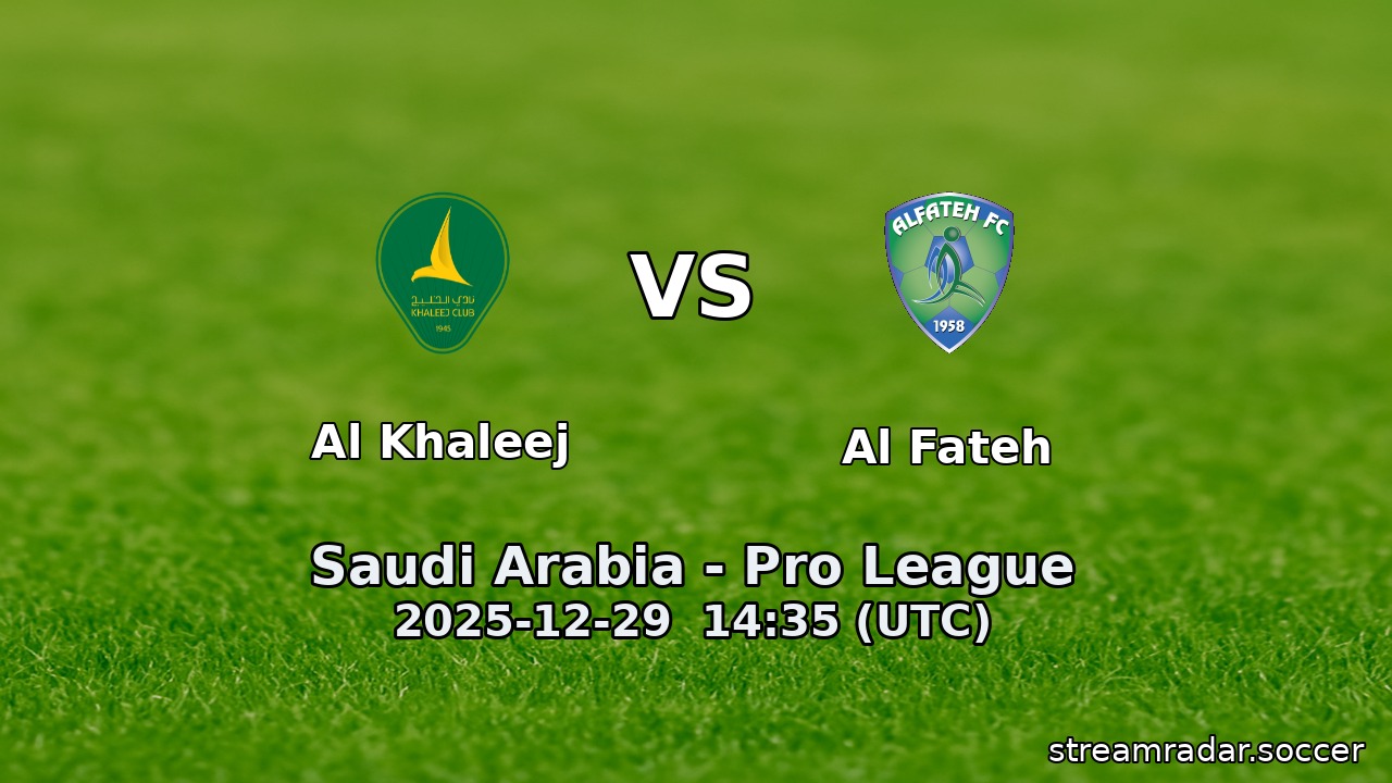Al Khaleej vs Al Fateh