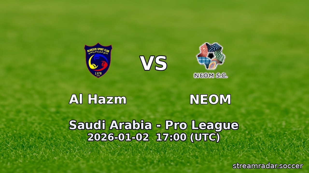 Al Hazm vs NEOM