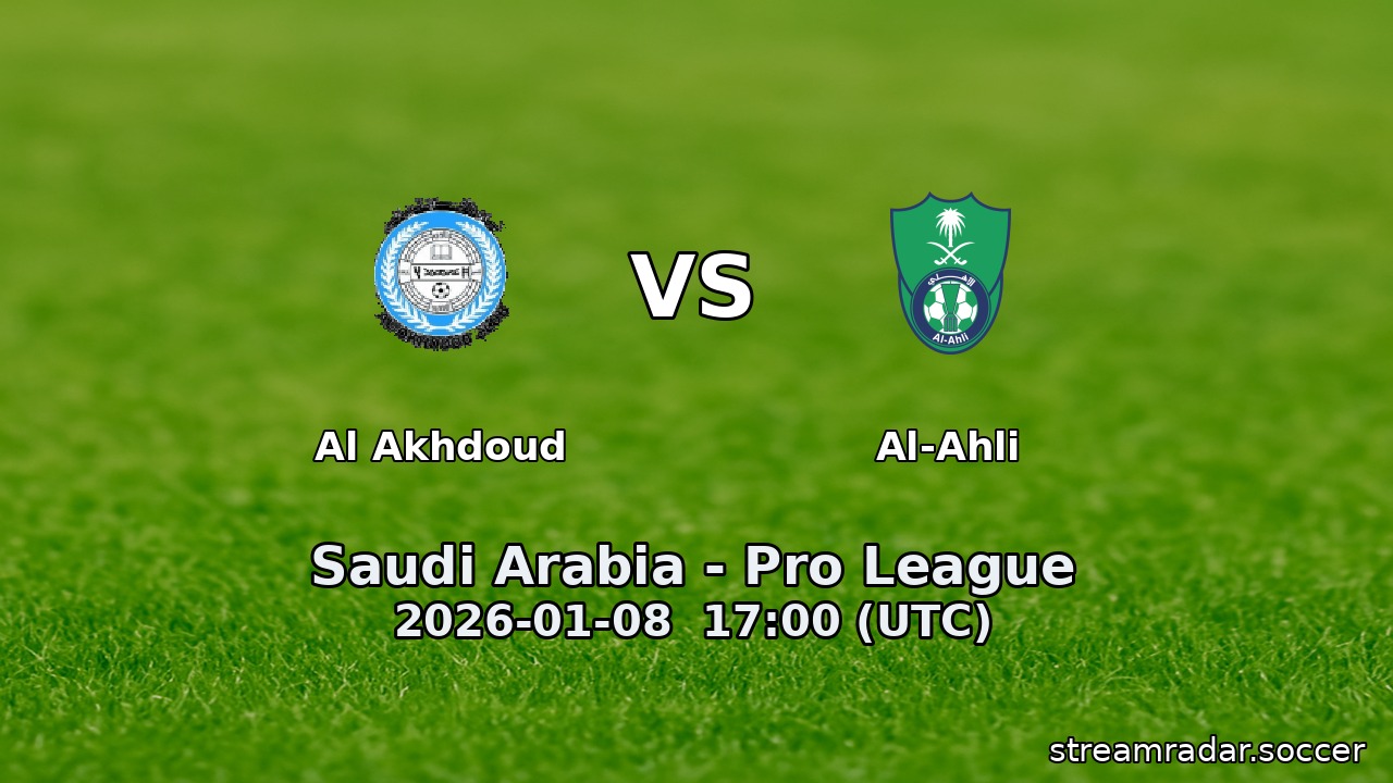 Al Akhdoud vs Al-Ahli