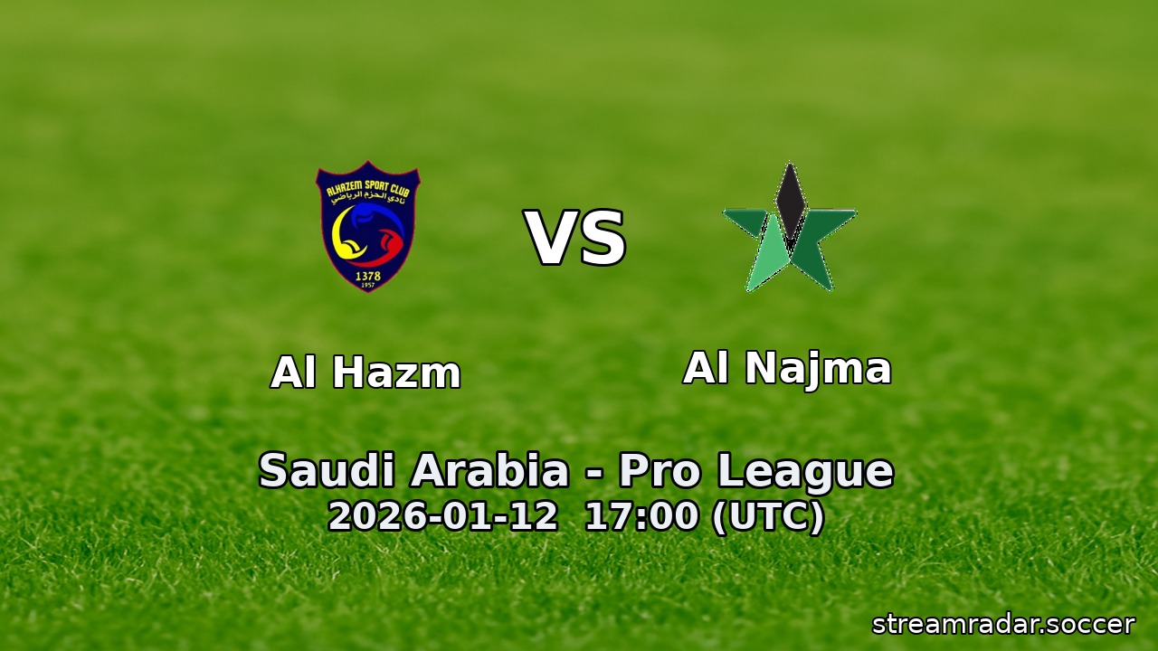 Al Hazm vs Al Najma