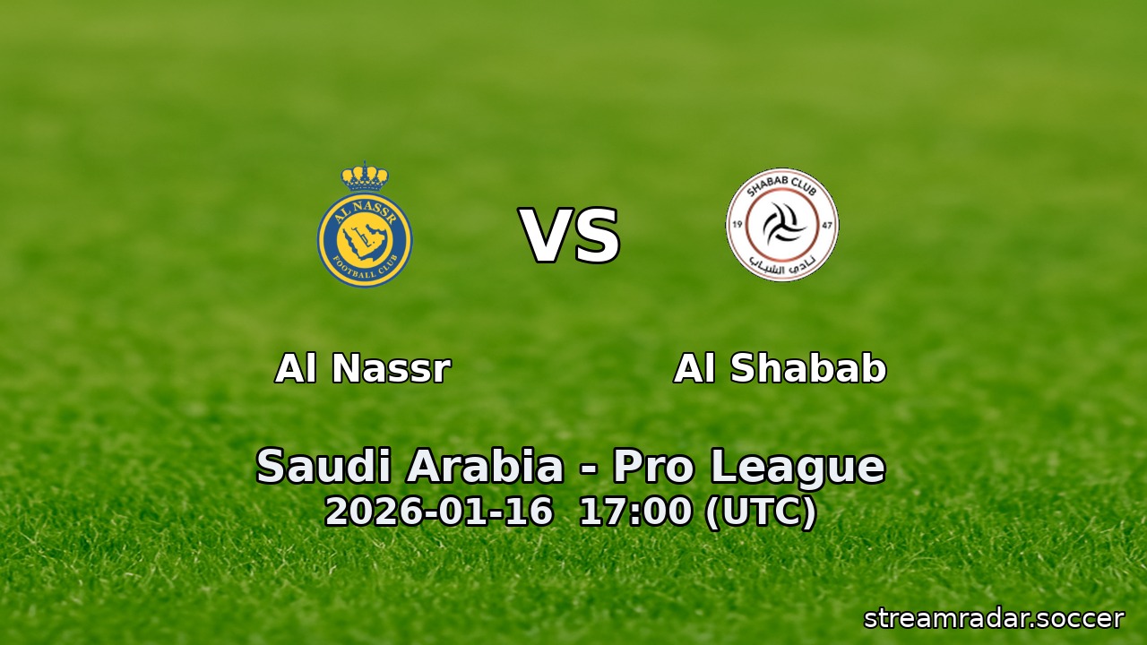 Al Nassr vs Al Shabab