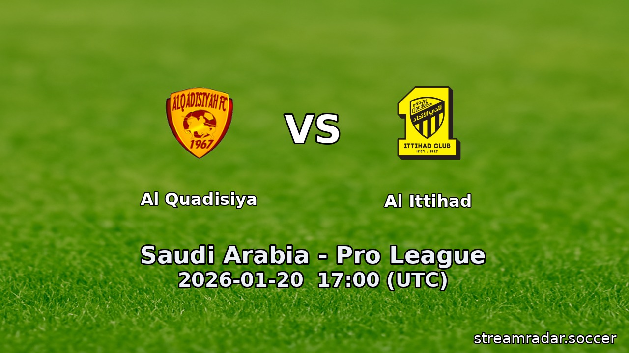 Al Quadisiya vs Al Ittihad