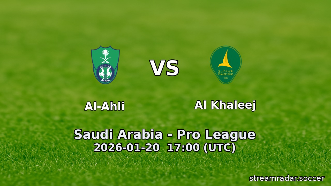 Al-Ahli vs Al Khaleej