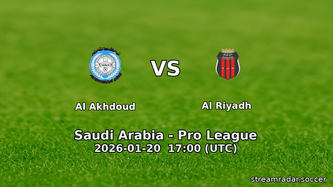Al Akhdoud vs Al Riyadh