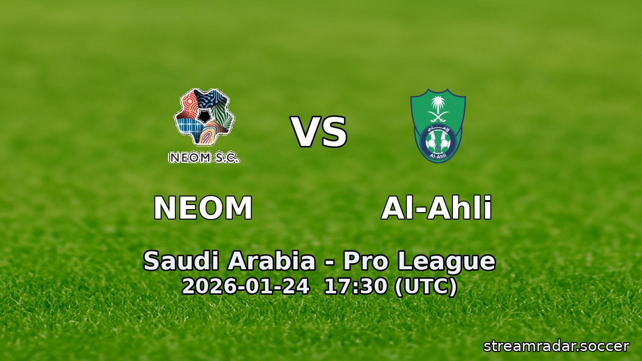 NEOM vs Al-Ahli