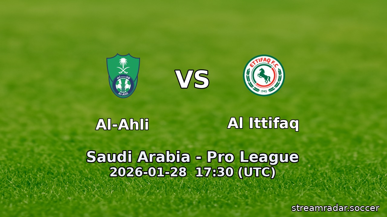 Al-Ahli vs Al Ittifaq