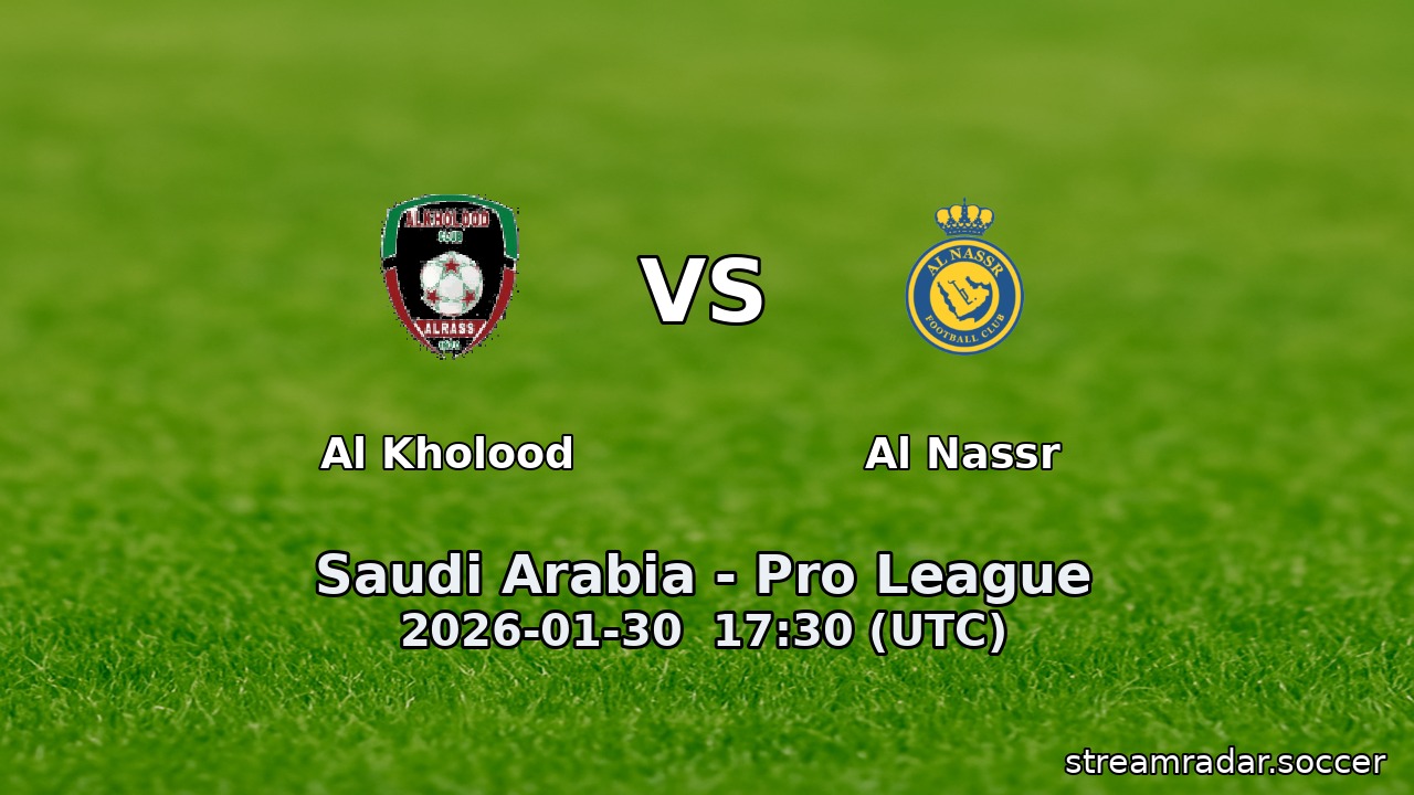 Al Kholood vs Al Nassr