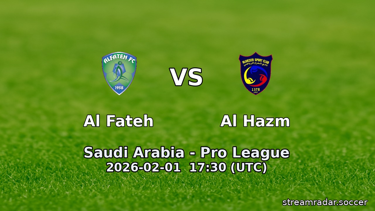 Al Fateh vs Al Hazm