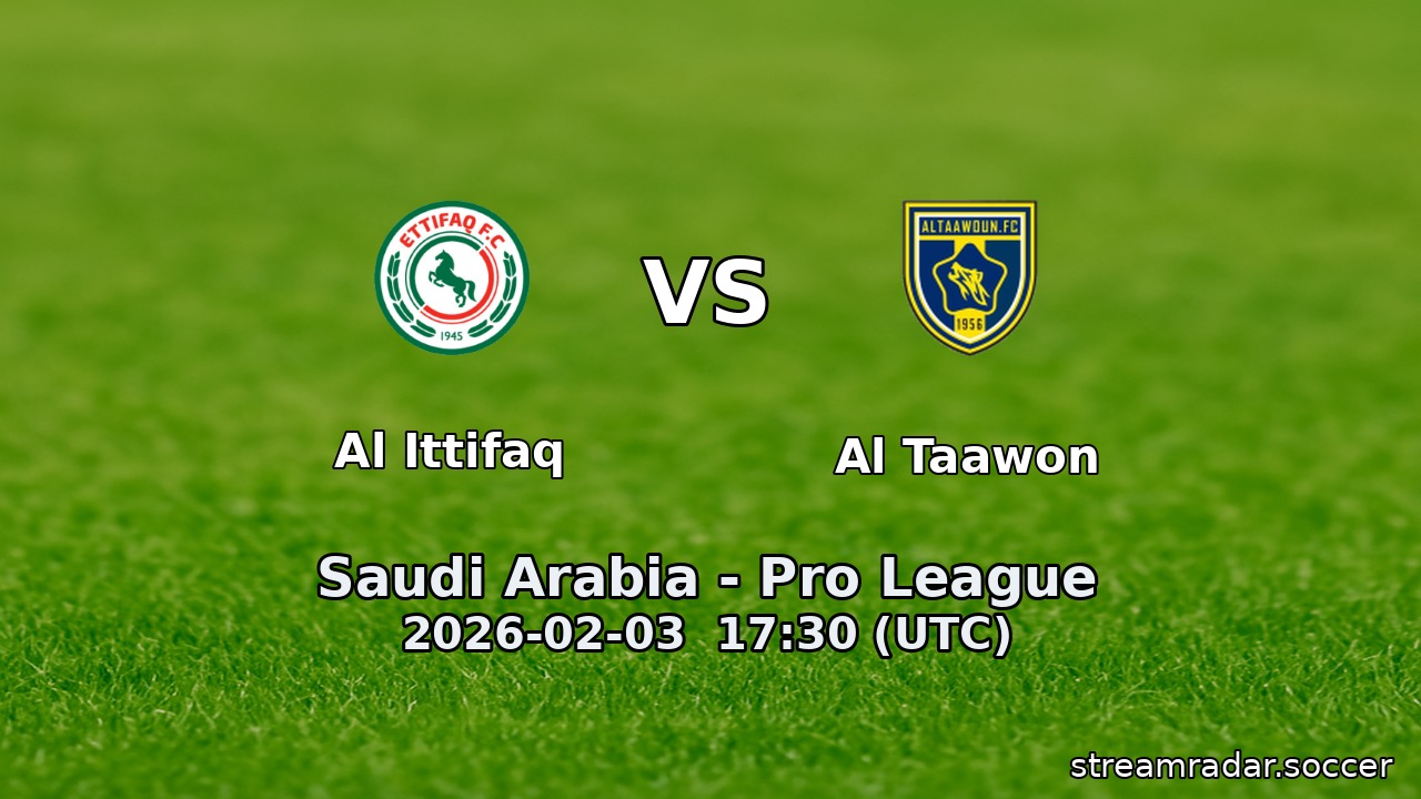Al Ittifaq vs Al Taawon