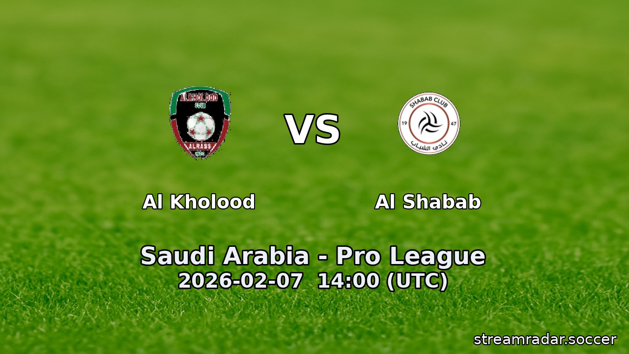Al Kholood vs Al Shabab