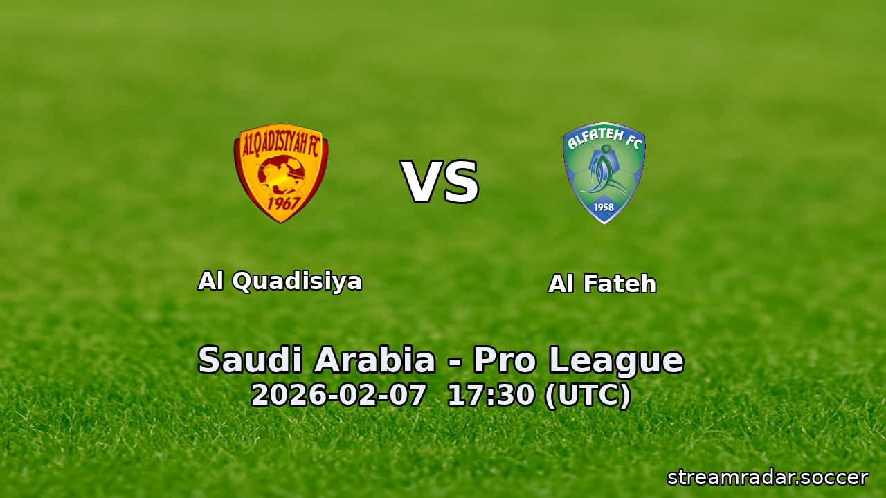 Al Quadisiya vs Al Fateh