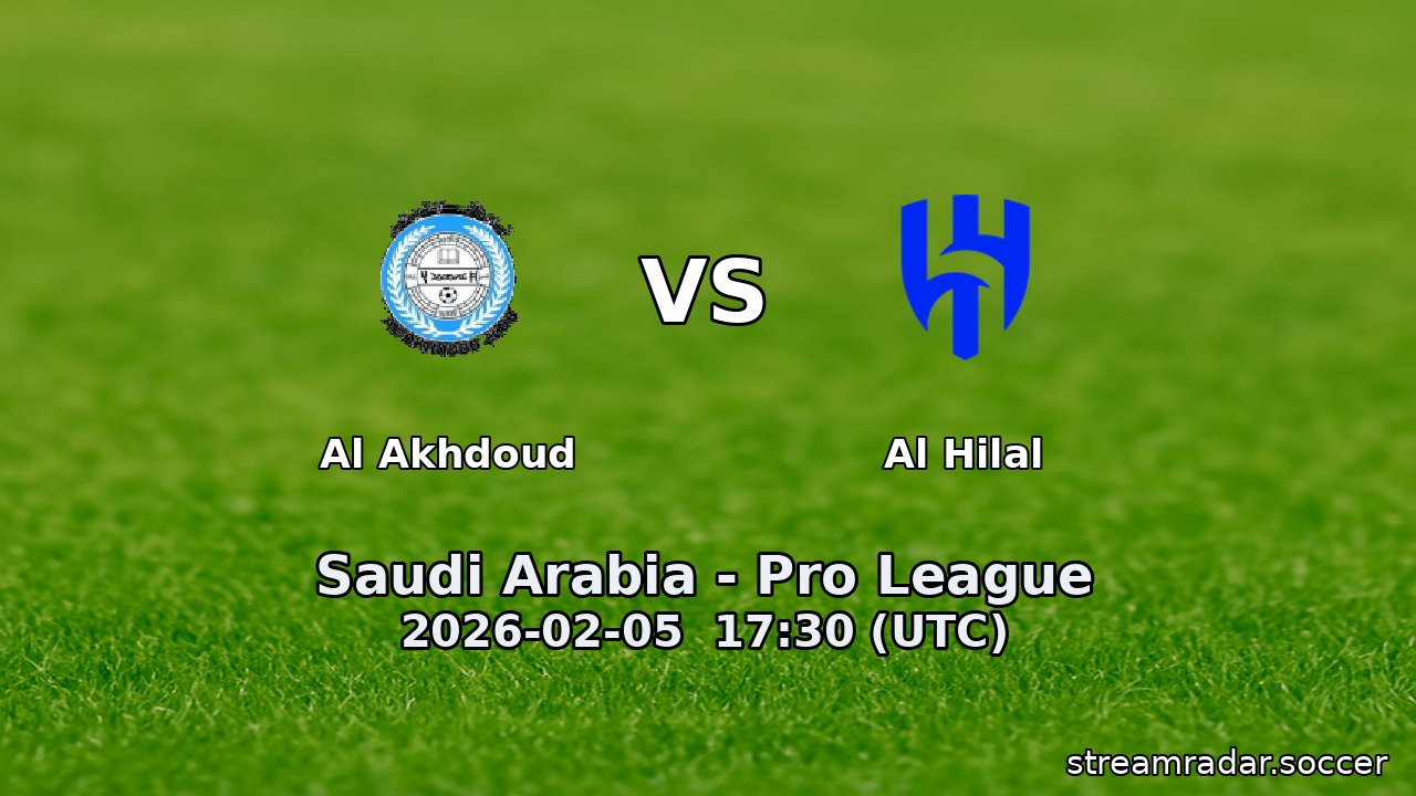 Al Akhdoud vs Al Hilal