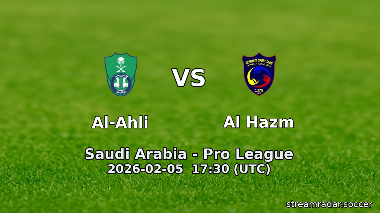 Al-Ahli vs Al Hazm