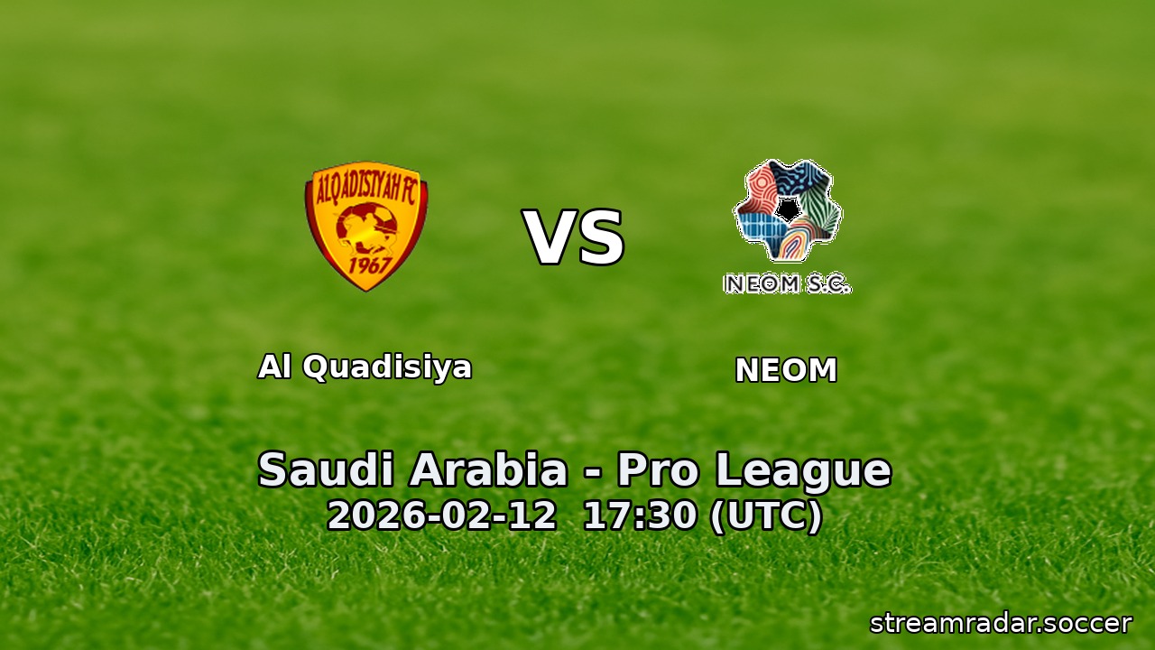 Al Quadisiya vs NEOM