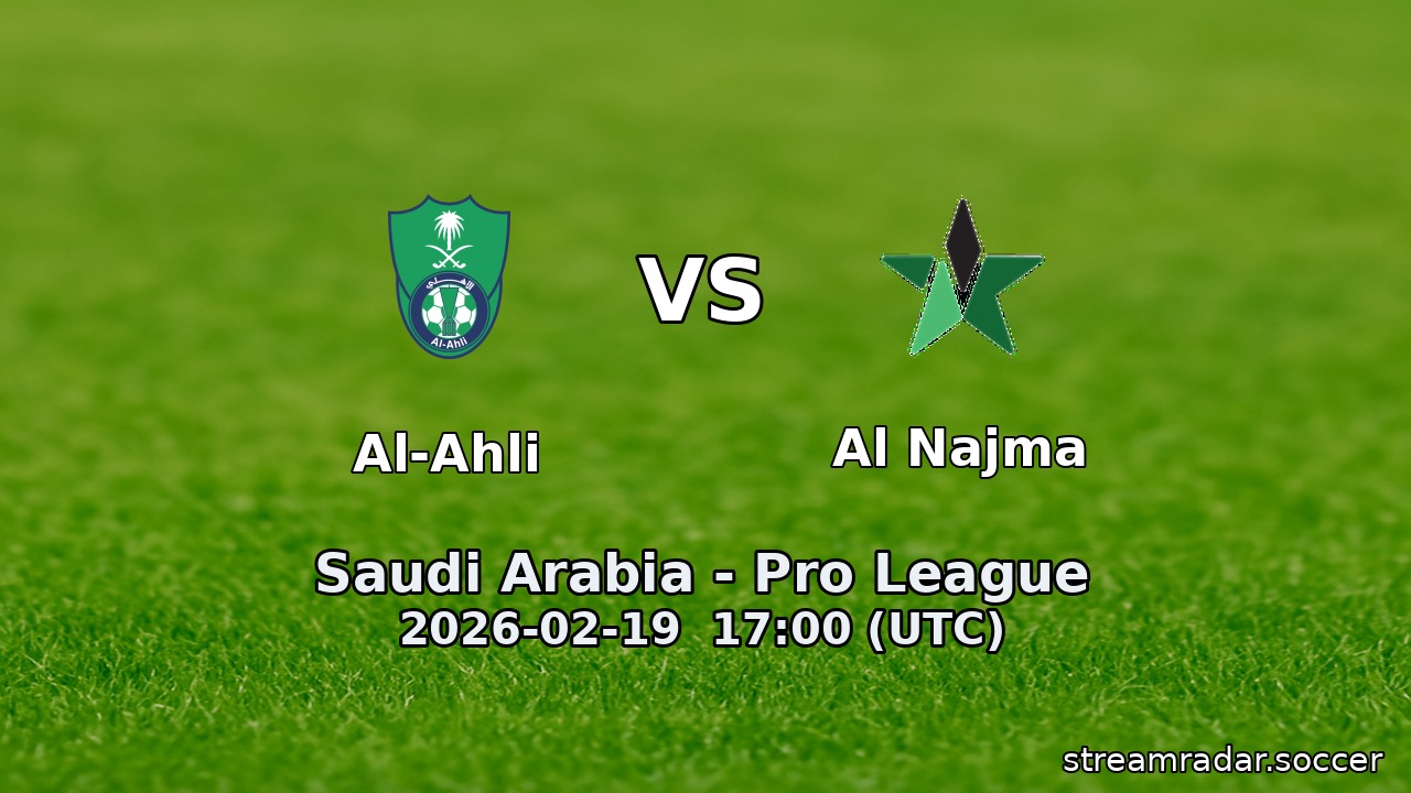 Al-Ahli vs Al Najma