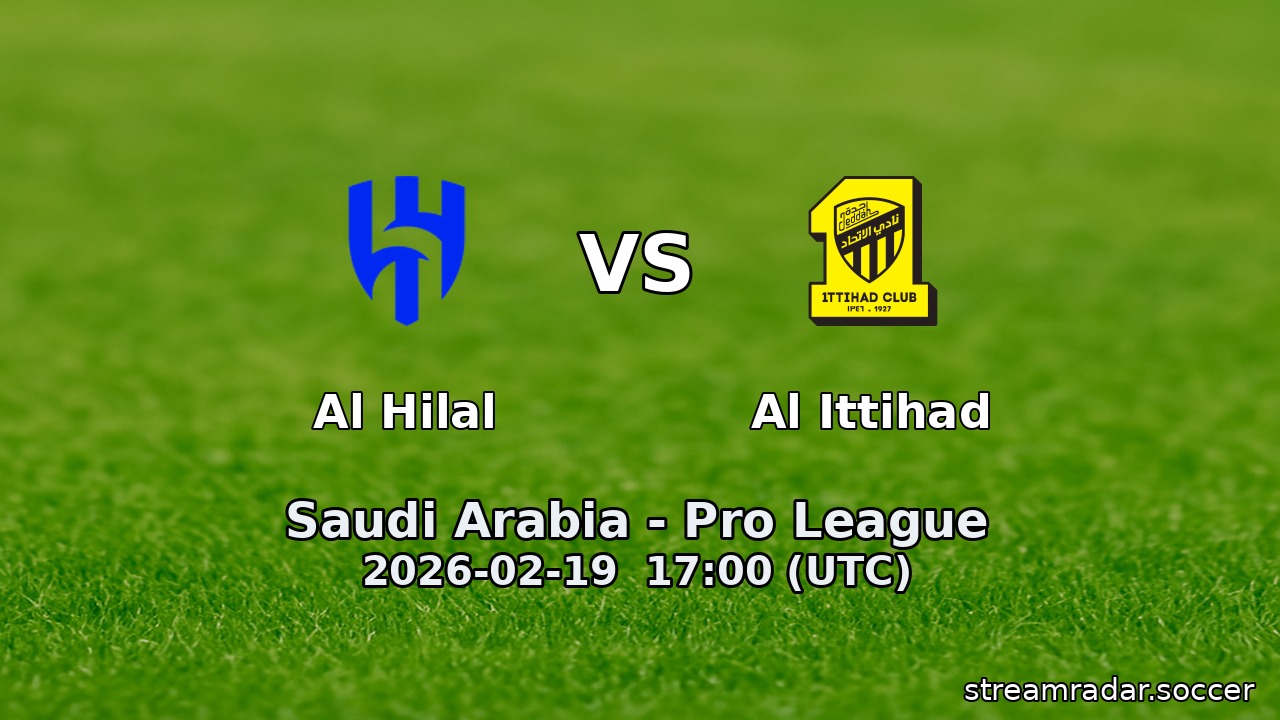 Al Hilal vs Al Ittihad