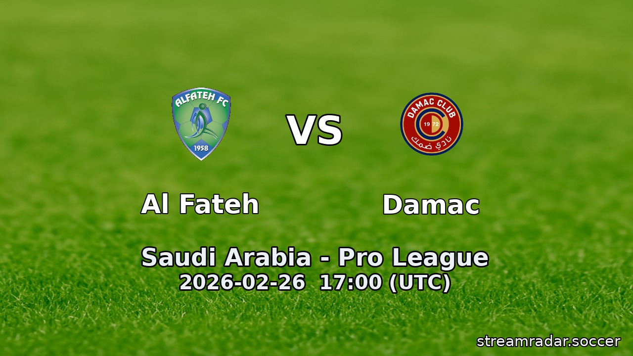 Al Fateh vs Damac