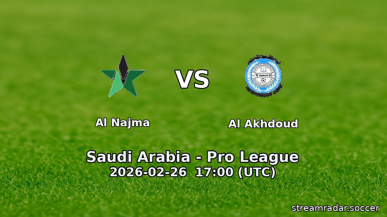 Al Najma vs Al Akhdoud