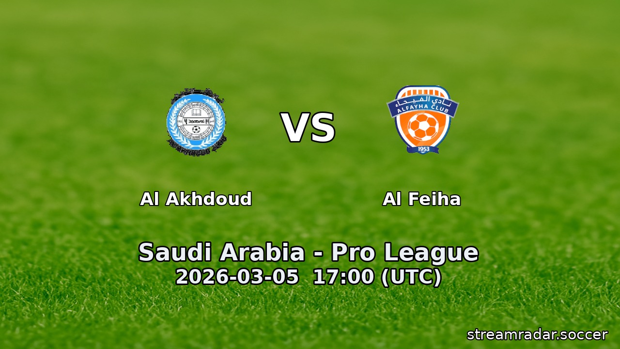 Al Akhdoud vs Al-Fayha