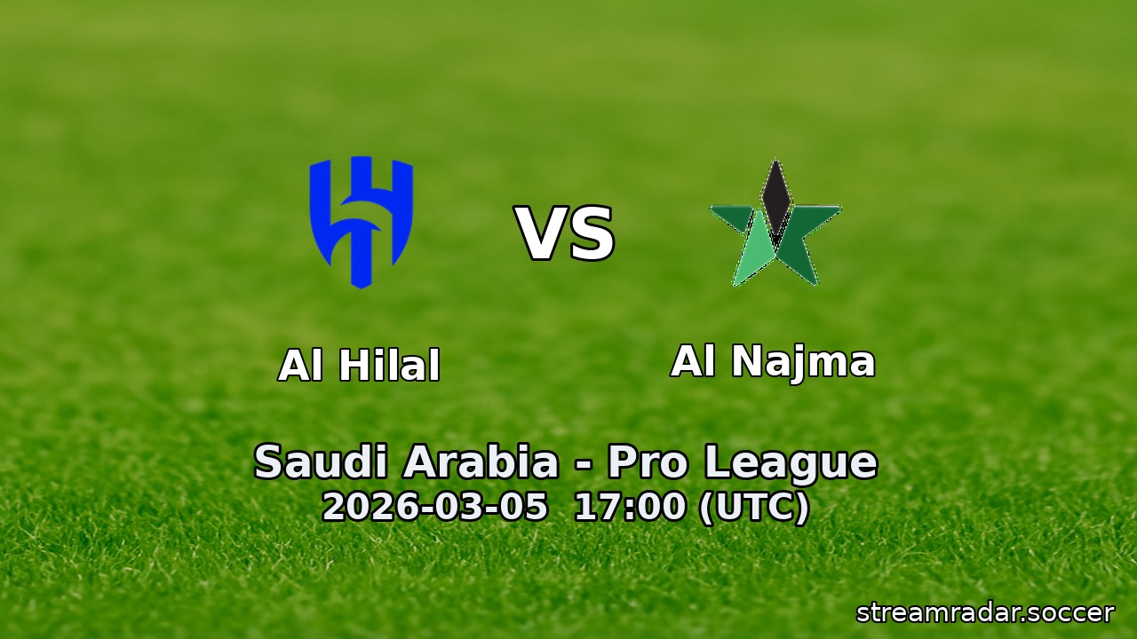 Al Hilal vs Al Najma
