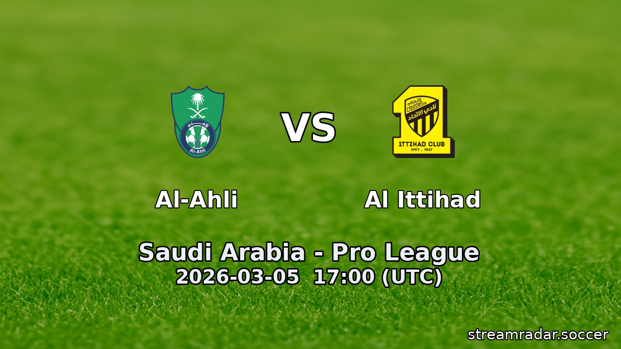 Al-Ahli vs Al Ittihad