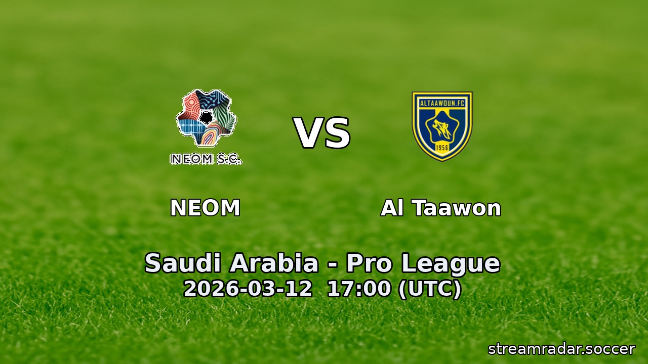 NEOM vs Al Taawon