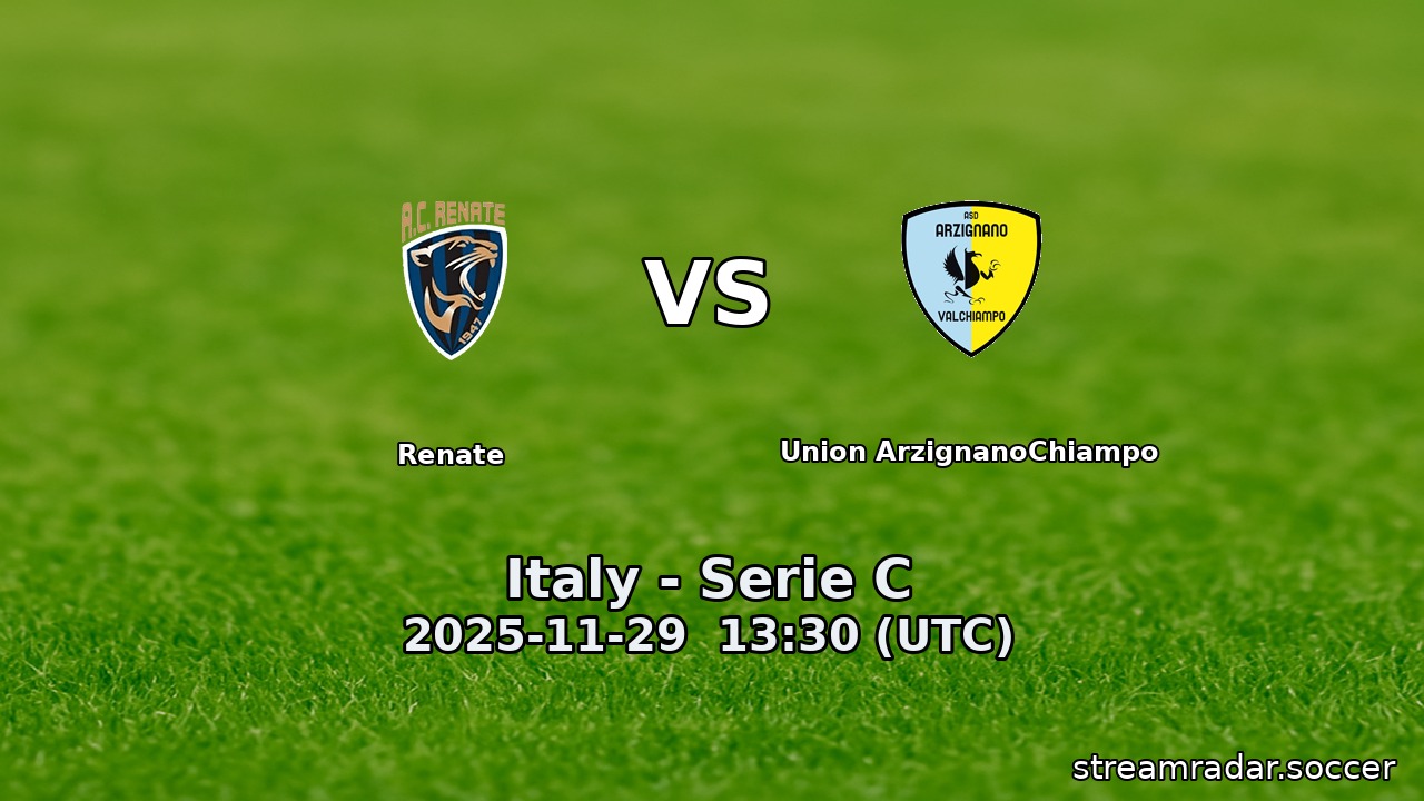 Renate vs Union ArzignanoChiampo
