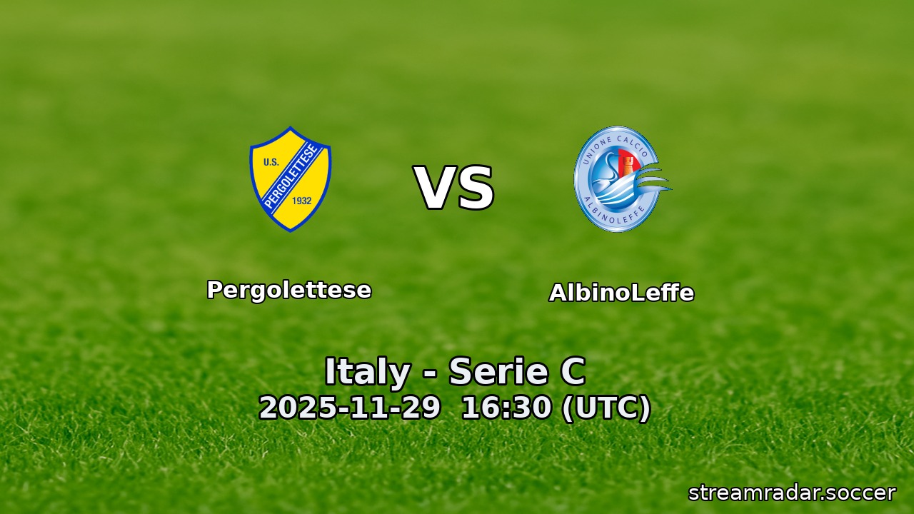 Pergolettese vs AlbinoLeffe