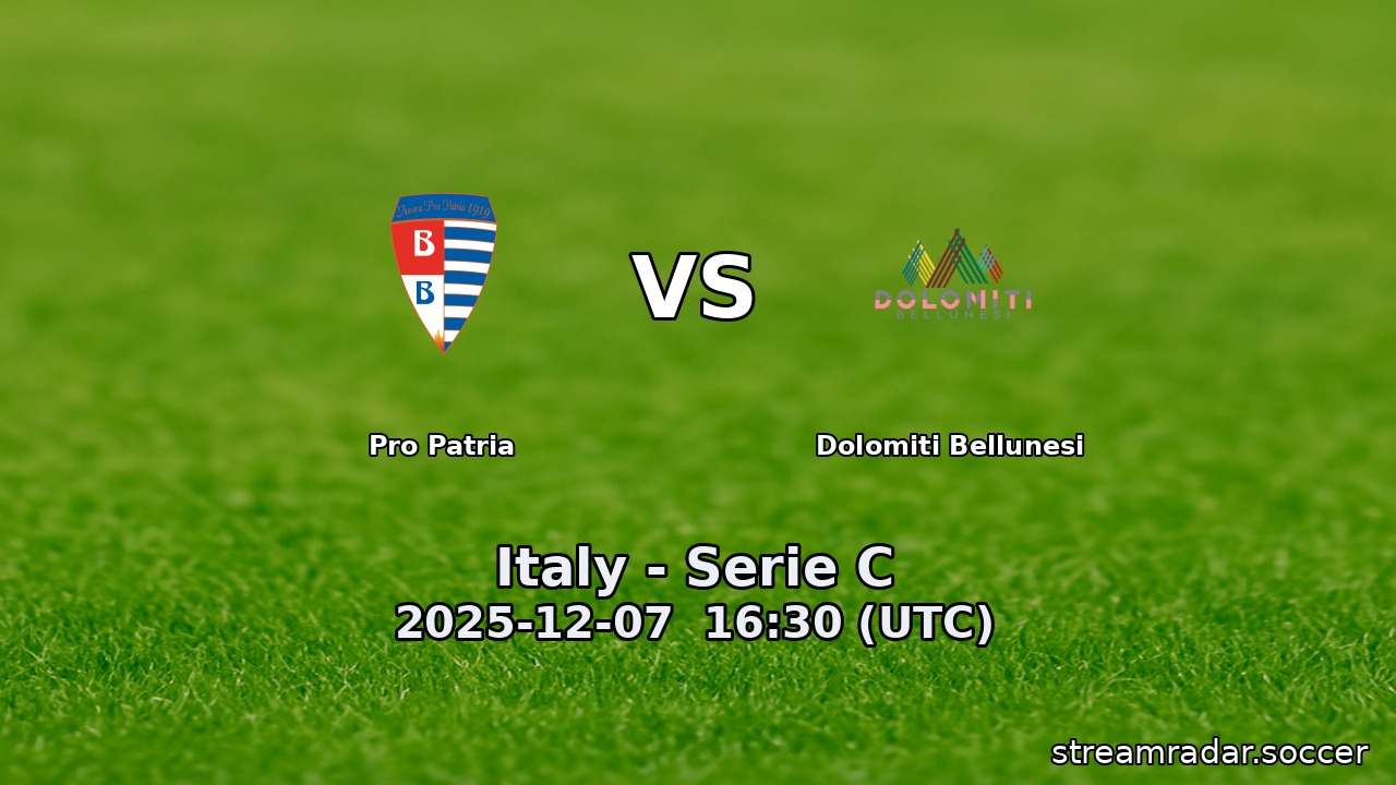 Pro Patria vs Dolomiti Bellunesi