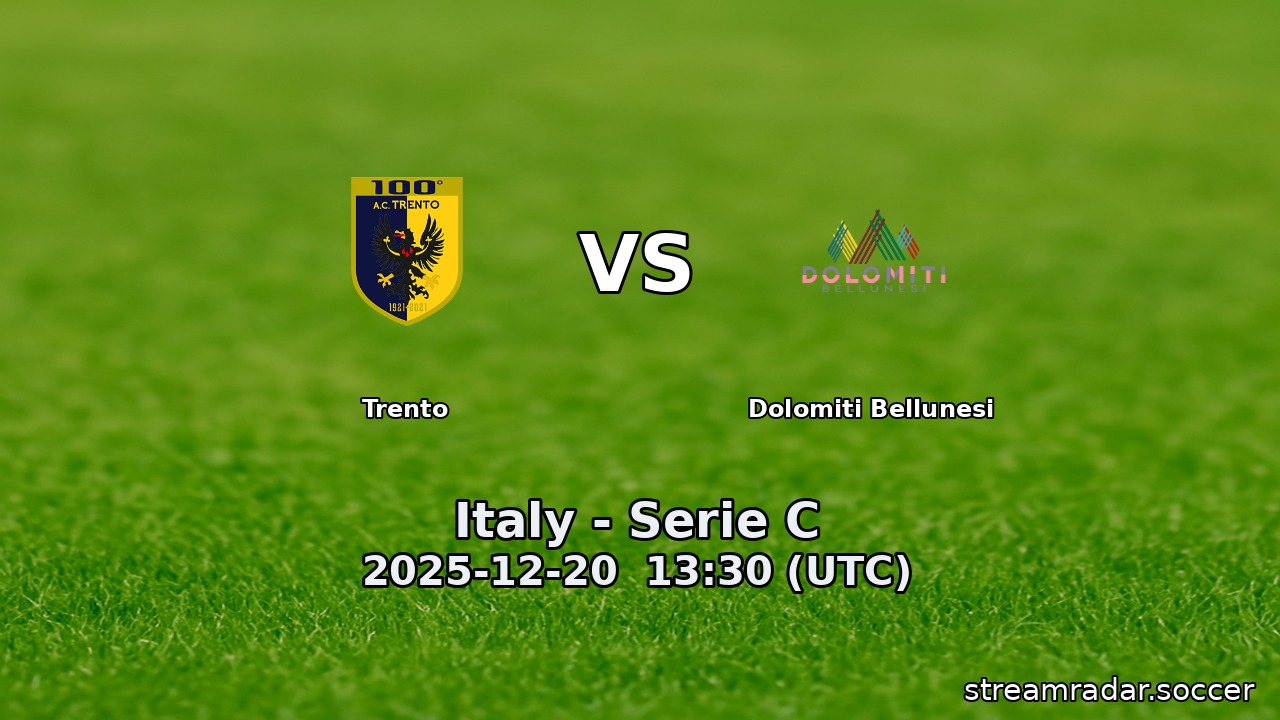 Trento vs Dolomiti Bellunesi