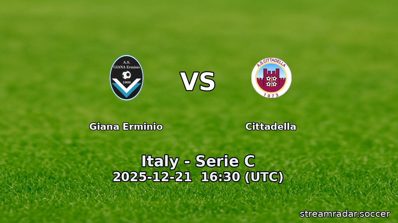 Giana Erminio vs Cittadella