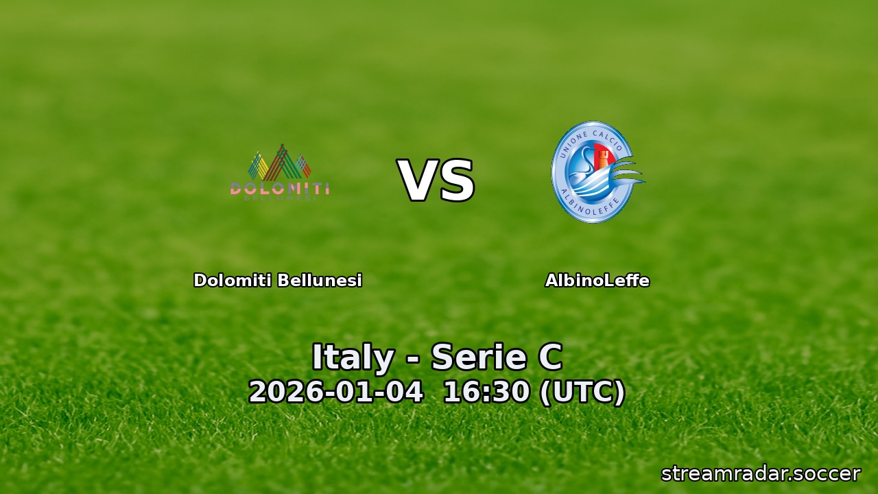 Dolomiti Bellunesi vs AlbinoLeffe