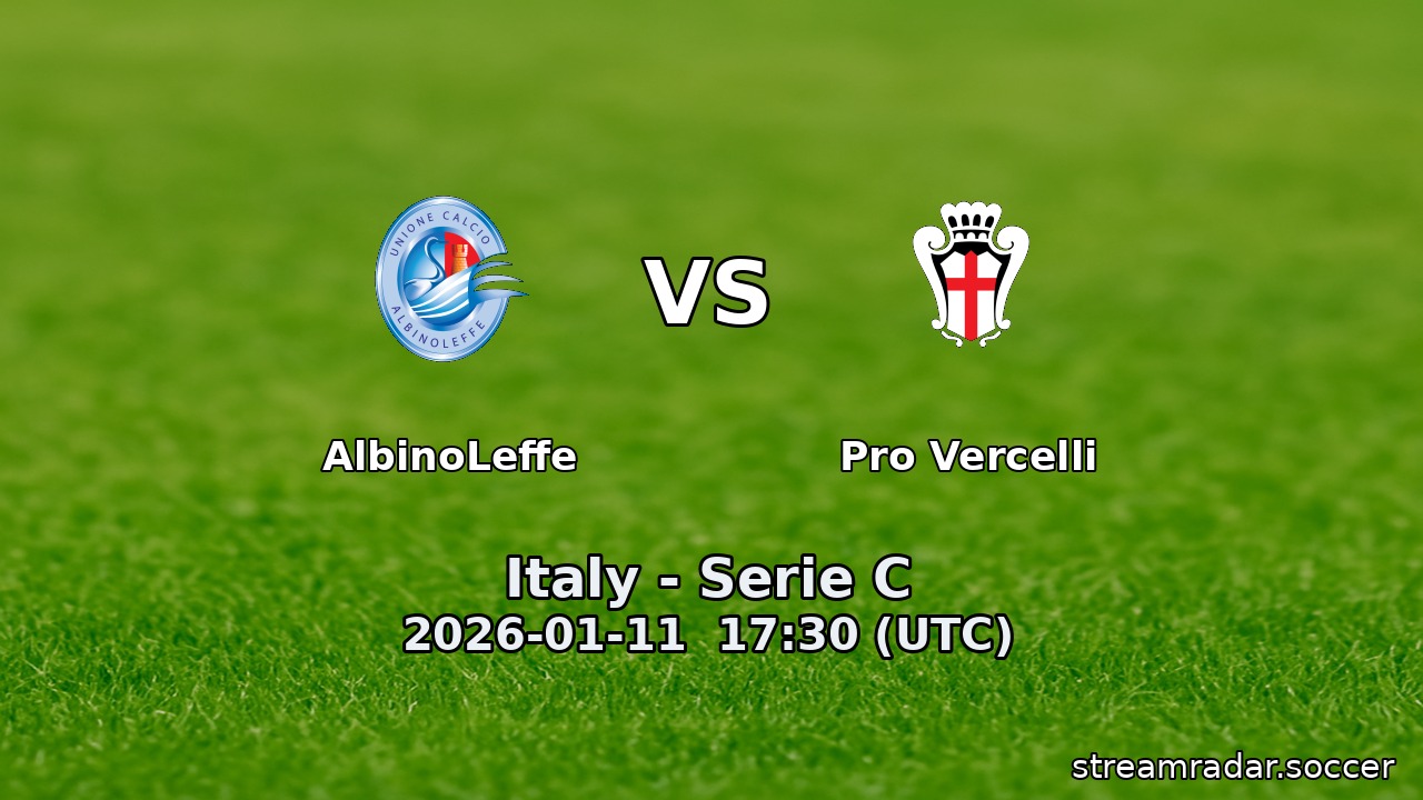AlbinoLeffe vs Pro Vercelli