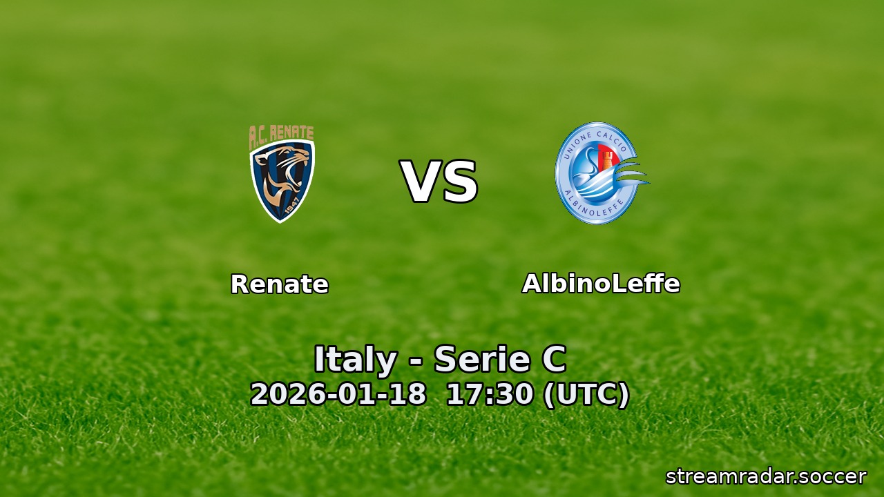 Renate vs AlbinoLeffe