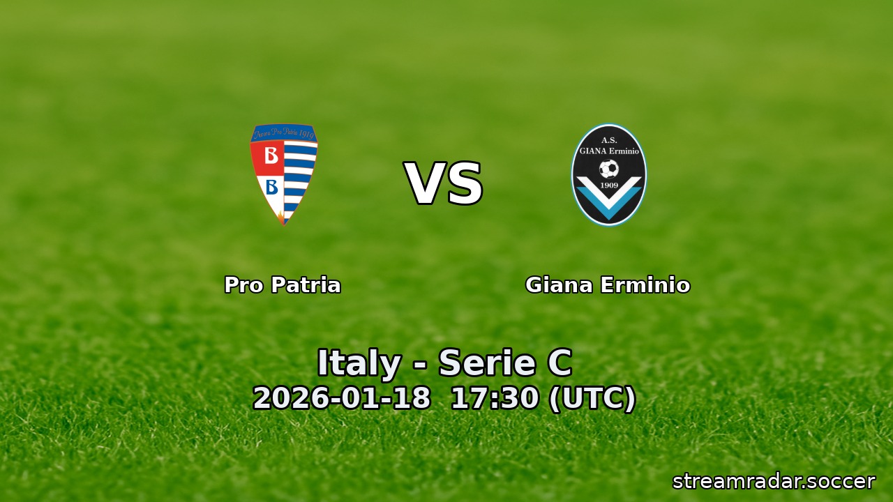 Pro Patria vs Giana Erminio