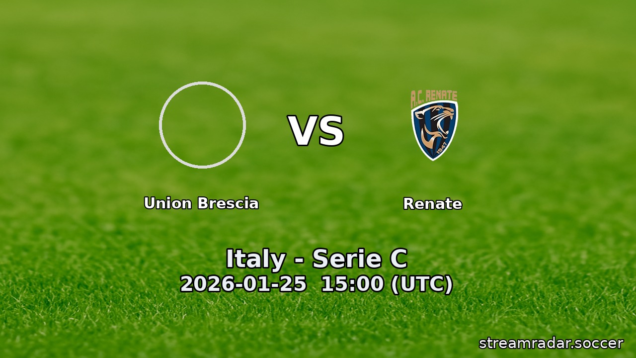 Union Brescia vs Renate